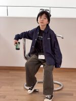 【100-170】デニムシャツ 男の子 韓国風 カジュアル 合わせやすい - 画像 (5)