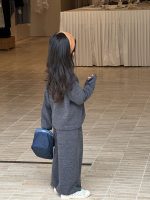 【90-140】二点セット カーディガン&ワイドパンツ 女の子 リラックス感 ゆるシルエット - 画像 (5)