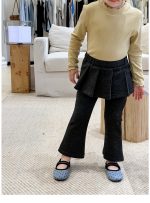 【80-140】フレアパンツ 女の子 おしゃれ フェイクレイヤード - 画像 (5)