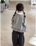 【80-140】カーディガン 女の子 おしゃれ リボン付き レース - 画像 (8)