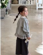 【80-140】カーディガン 女の子 おしゃれ リボン付き レース - 画像 (7)