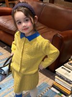 【90-140】セットアップ 女の子 ニット ポロ襟 おしゃれ - 画像 (3)