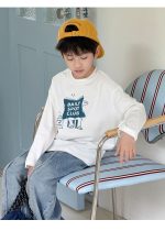 【90-160】長袖Tシャツ 男の子 プリント シンプル 合わせやすい - 画像 (6)