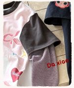 【90-150】長袖Tシャツ 女の子 配色 切り替え レイヤード - 画像 (8)